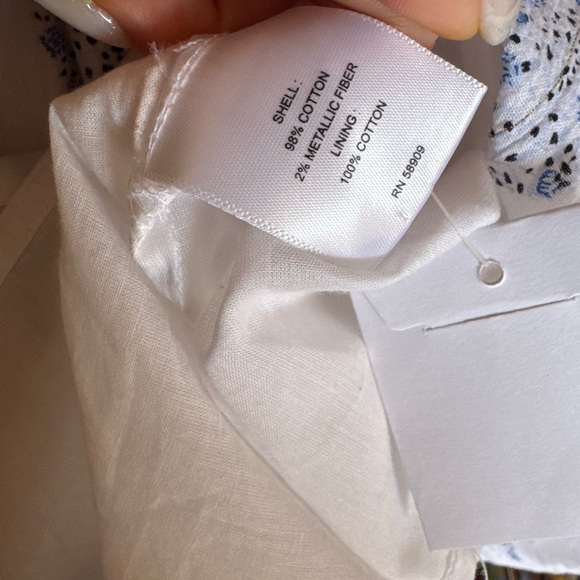 NWT Loves A Floral Metallic Paisley Surplice V-Neck Ruffled Sleeve Tiered Dress - Picture 10 of 10